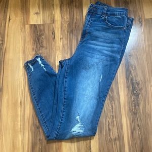Kendall & Kylie The Kont High Rise Jean with rips - womens size 9